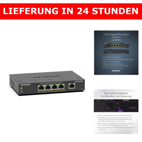 Netgear gs305ep poe - netgear, 5