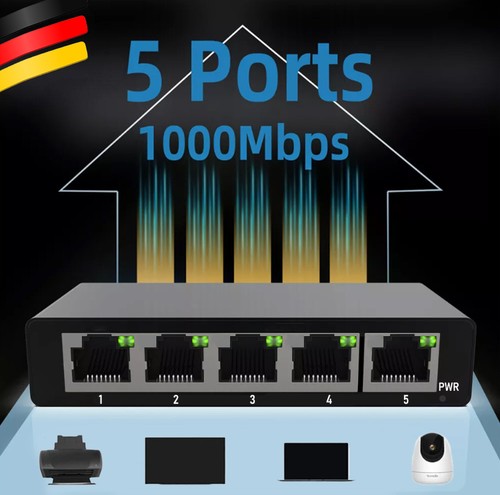 5port gigabit desktop netzwerk - gigabit,