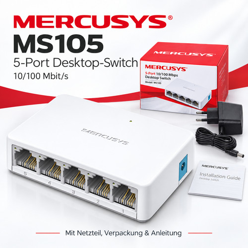 Mercusys ms105 port fast - 5,