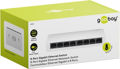 Goobay port switch 1000 - goobay, 8-port
