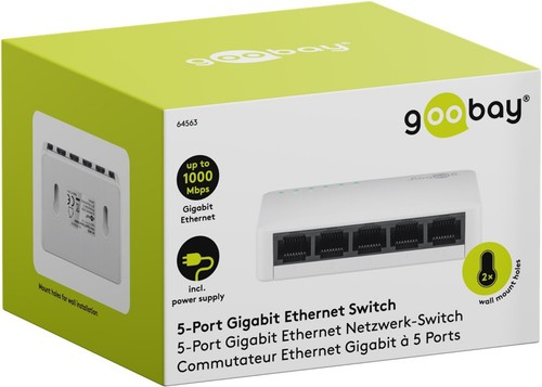 Goobay port switch 1000 - goobay, 5-port