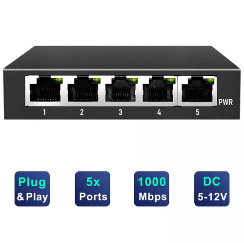 Port gigabit desktop - 5-port,